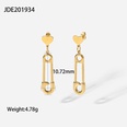 fashion 14K goldplated stainless steel simple geometric earringspicture12